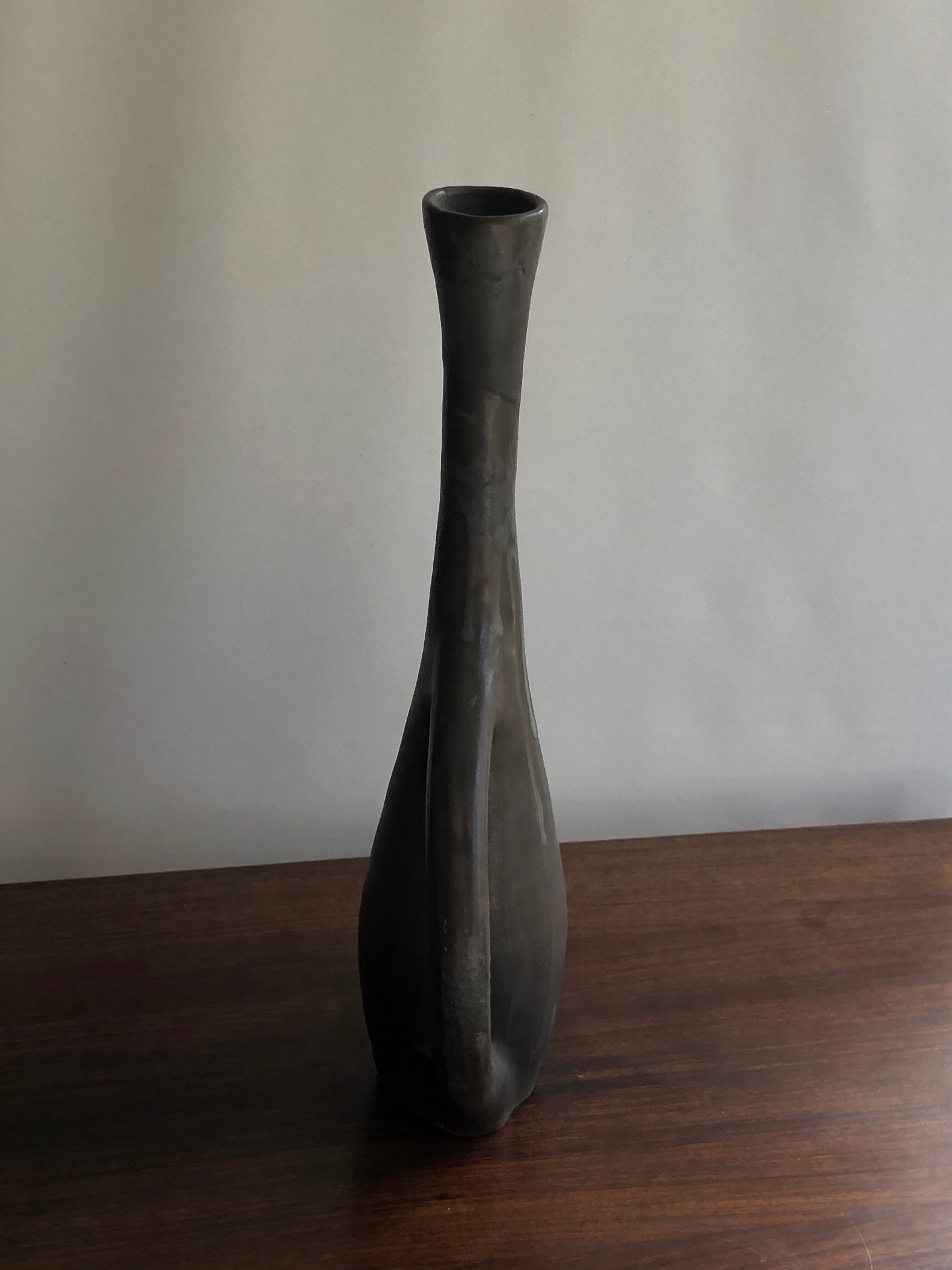 Sandstone vase by Roger Jacques
