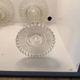 Pair of vintage glass candlesticks