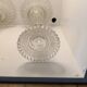 Pair of vintage glass candlesticks