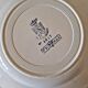 Saint Amand Primax flat plates, blue ironstone with Arabesque decoration.