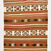 5x9 Striped Anatolian Kilim Rug, Turkish Kilim Rug, 148x264Cm