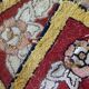 Old American Carpet Hooked handmade 55cm x 87cm 1930s, 1C458