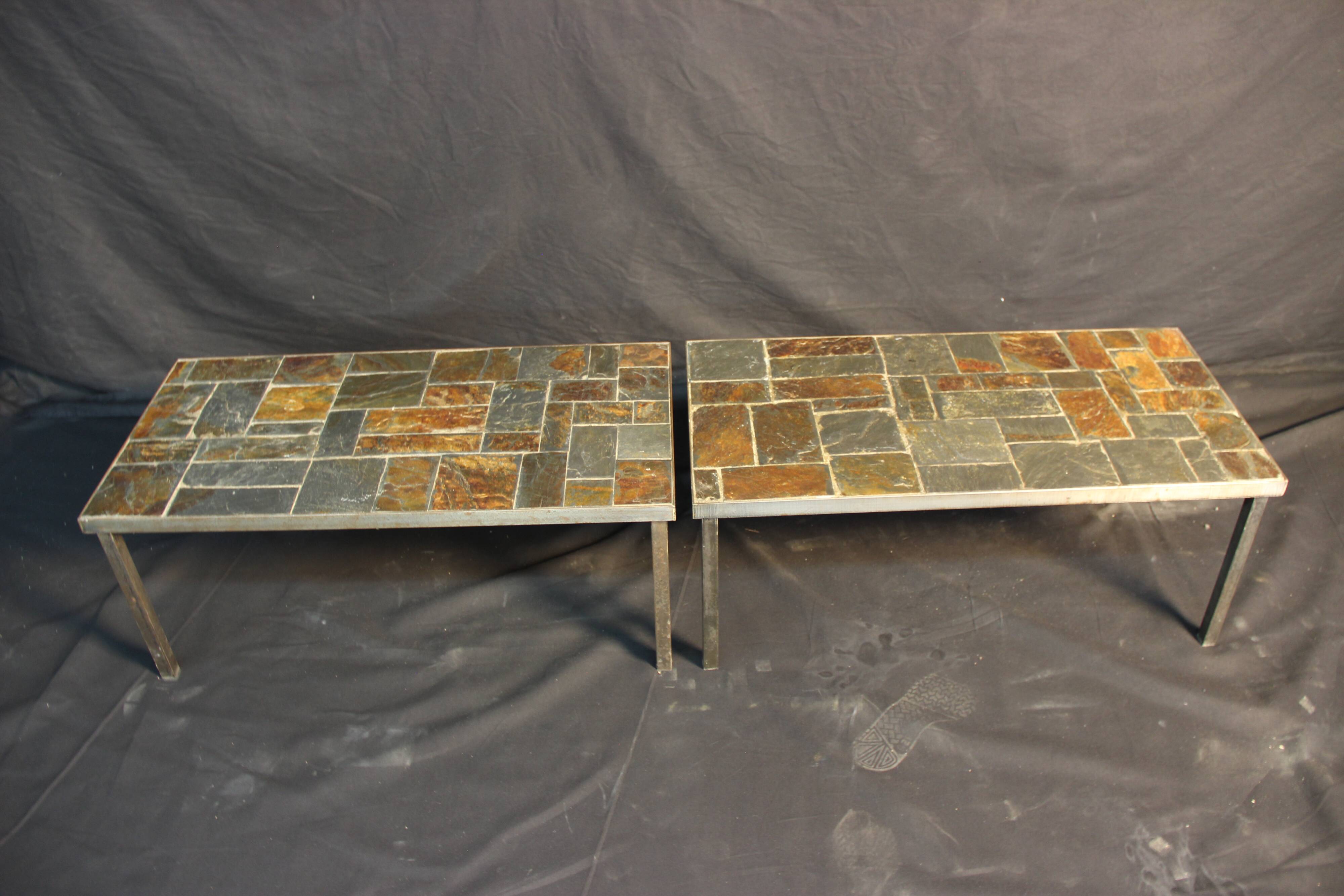 Paire de tables basses en pierre de lave | Selency