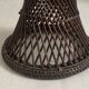 Vintage 1970s rattan tamtam diabolo stool