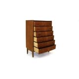 Commode-Chiffonier Tallboy en Teck Danemark 1960