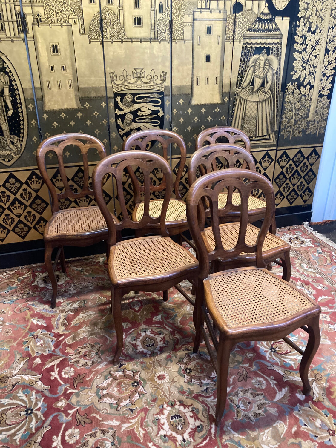 6 Louis Philippe Cans chairs