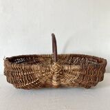 Wicker and hazel picking basket