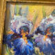 Table with two irises signed Fragal.