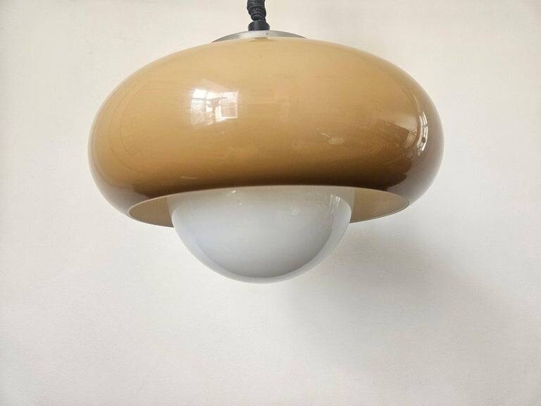 Rare Midcentury Pendant Meblo, Space Age, Harvey Guzzini, Italy, 1970s