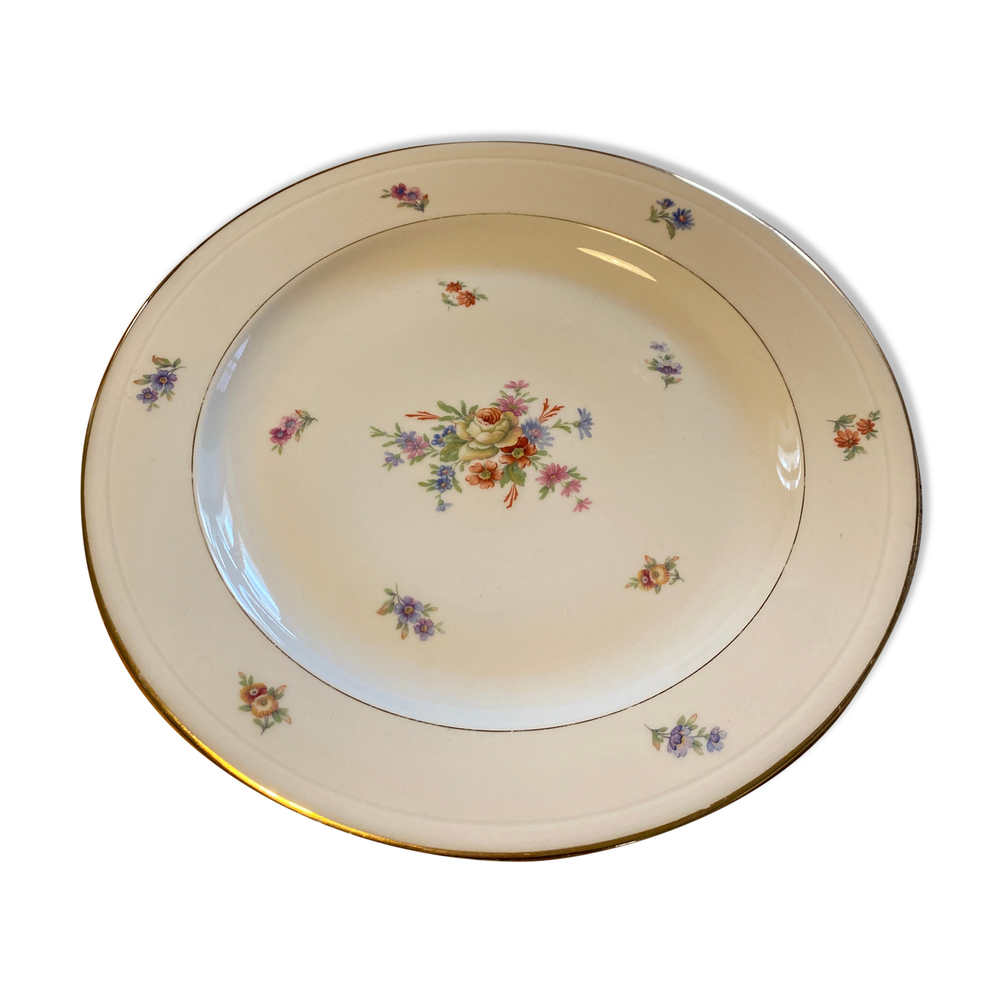 Porcelain dish of Limoges art deco