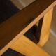 Pair of grey wooden Scandinavian chairs