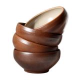 Set of sandstone bowls