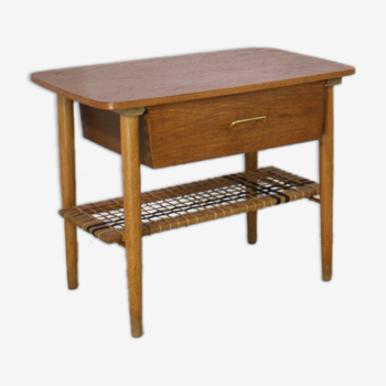 Table basse scandinave, teck, table d’appoint, 1960