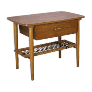 table basse scandinave, teck, table d’appoint, 1960