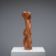 Abstract biomorphic wooden sculpture 1978