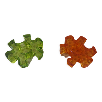 Candle holder shape puzzle piece