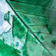 Green glazed ceramic leaf-shaped pocket emptier
