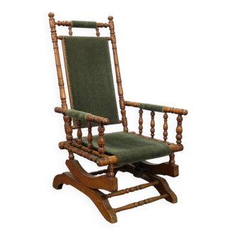 Fauteuil à bascule victorien, vers 1920