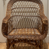 Vintage rattan armchair