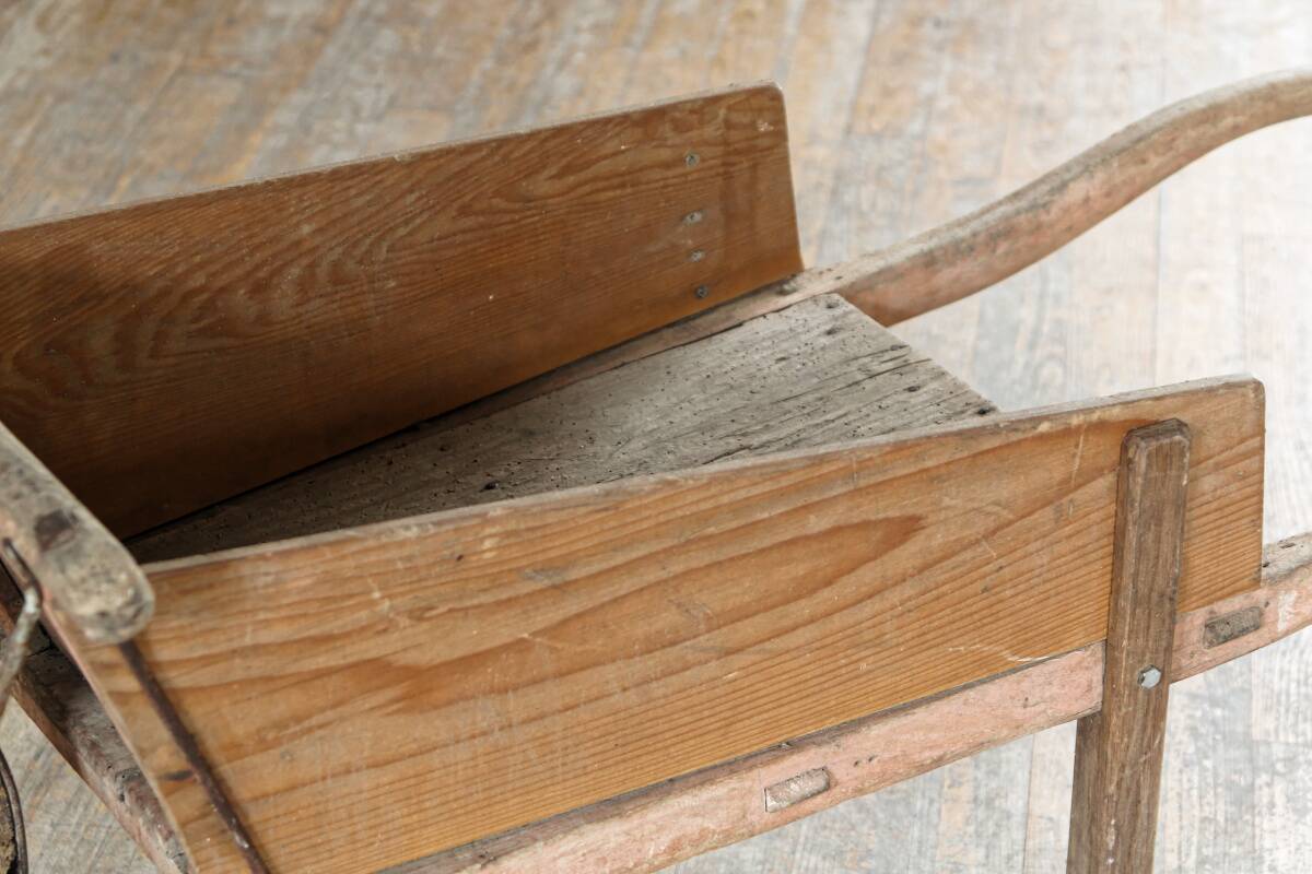 Antique wheelbarrow for children