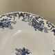 Boulenger blue ironstone salad bowl with Floréal pattern