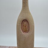Terracotta vase with crushed glass