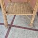 Vintage rattan wicker coffee table