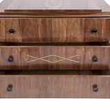 De Coene workshop art-deco walnut chest of drawers