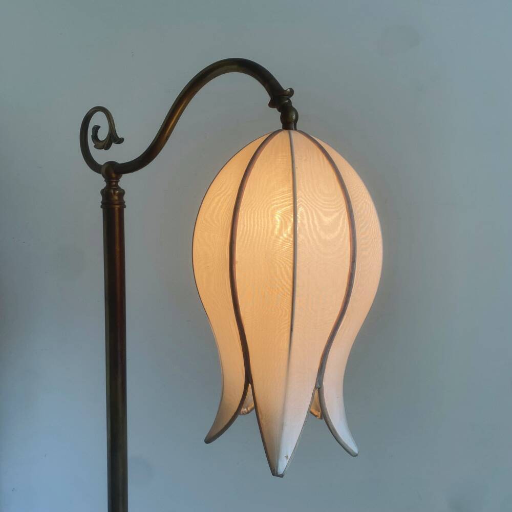 Brass floor lamp