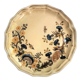Decorative plate earthenware of Salins France decoration of Aligne