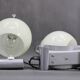 1930s Pair of Art Deco Chrome Plated Table Lamps, Czechoslovakia