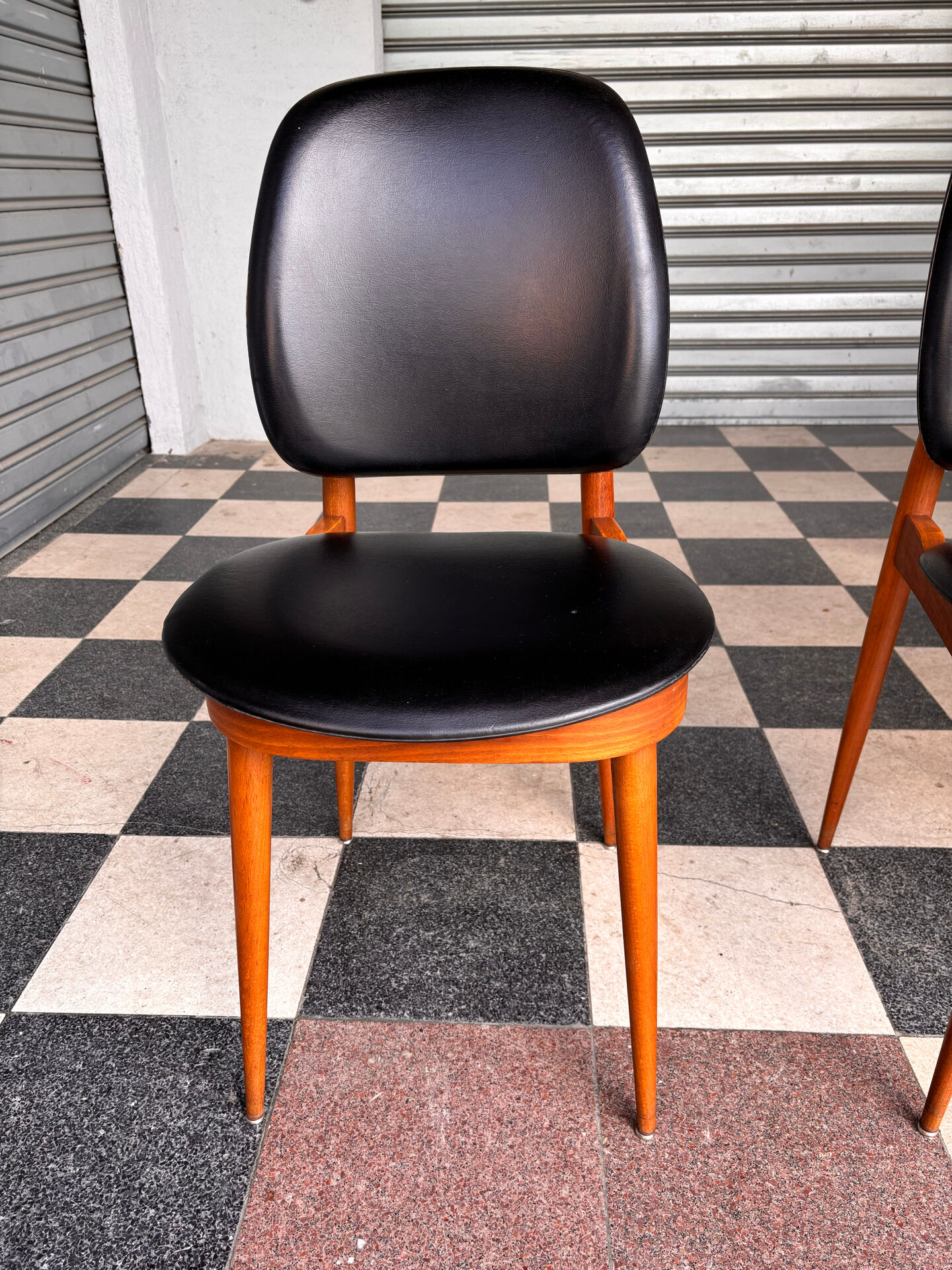 Set of 10 Pegase Baumann chairs