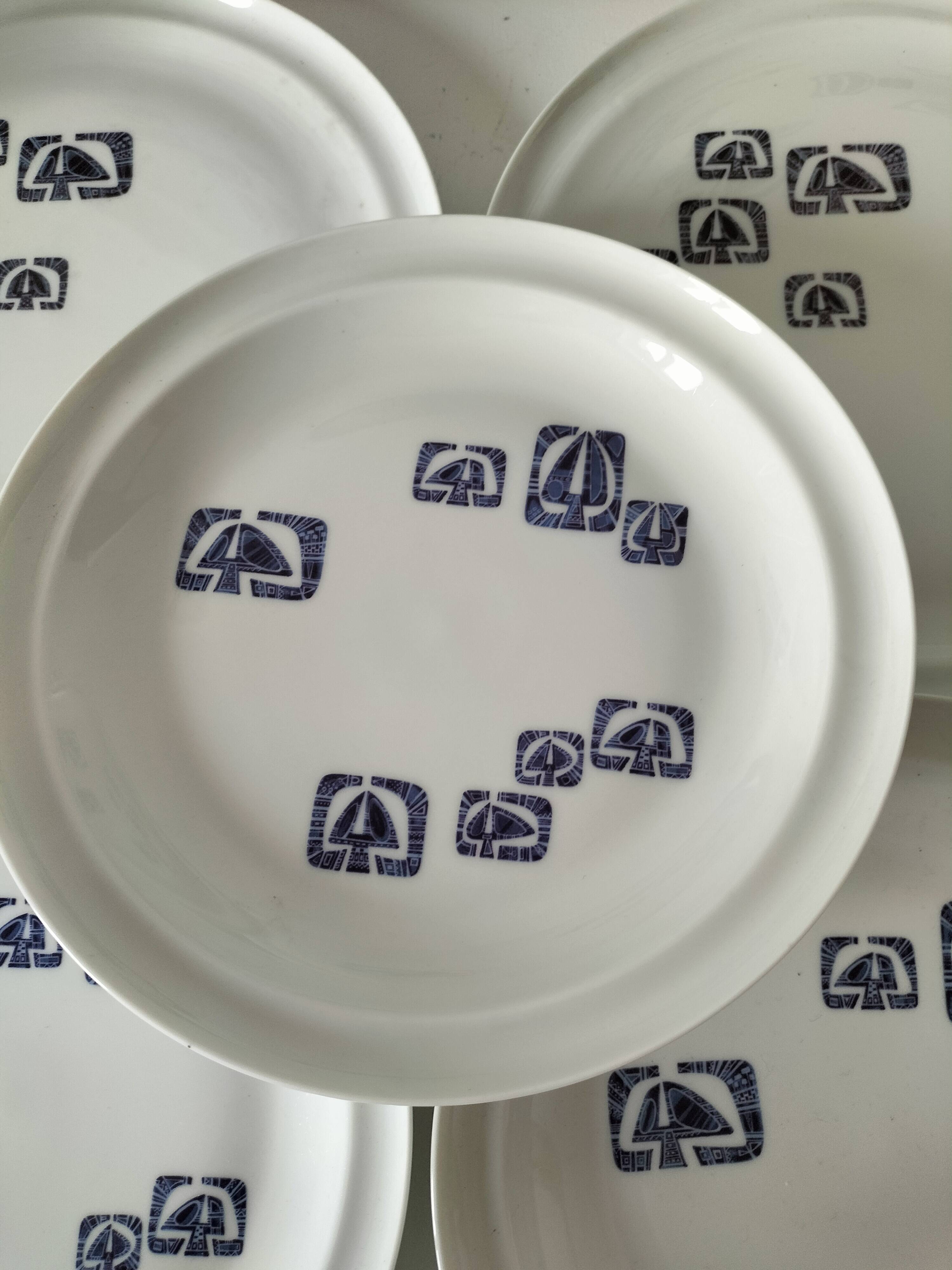 Porcelain set from Paris, Lima decoration – 7 pieces, 1970