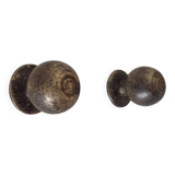 Pair of antique bronze furniture handles.