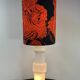 Vintage Murano glass lamp in opaline white, Doria, Italy, 1970.