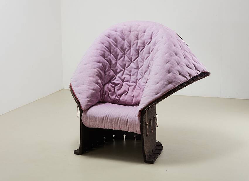 Gaetano Pesce I Feltri Lounge Chair for Cassina Italy 1987