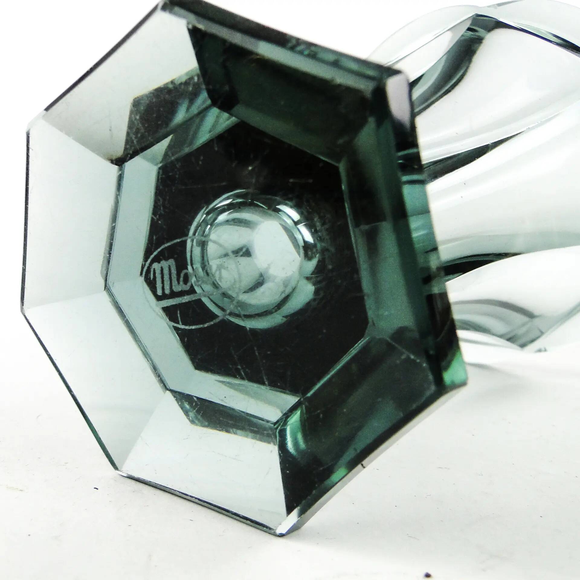 Vase, Art Deco, crystal, Moser, Czechoslovakia, 1930s