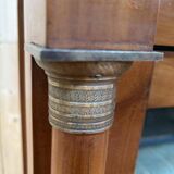Empire style cherry wood display cabinet/bookcase