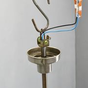 1930s Czech Art Deco Chandelier with Three Opaline Glass Globes