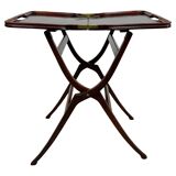 Folding table in mahogany in the style of the Vienna Secession.