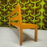 Vintage 1970s children's school bench