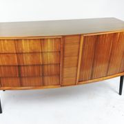 Mid-Century tambour and 4 drawer Afromosia sideboard, 1960s