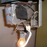 Industrial aluminum pendant light from the 60s/70s