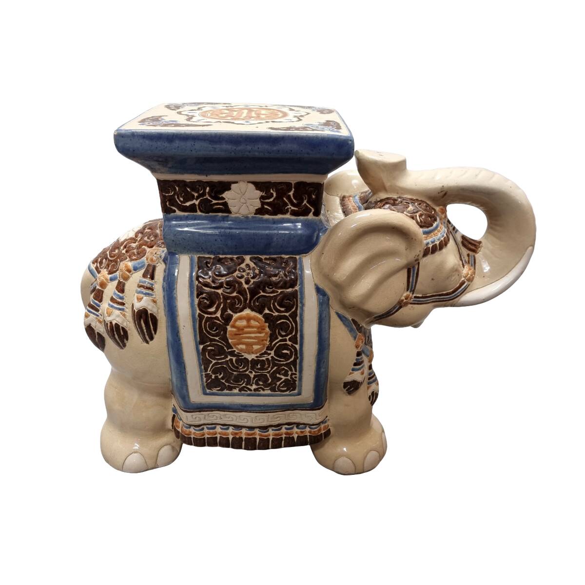 Vintage elephant plant table, 1970s