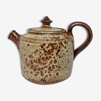 Glazed stoneware teapot