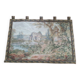 Countryside landscape scene wall tapestry