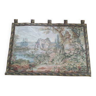 Tapisserie murale scène paysage de campagne