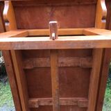 Vintage table René Gabriel in beech period reconstruction