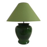 XL lamp in green earthenware from the 70s/80s