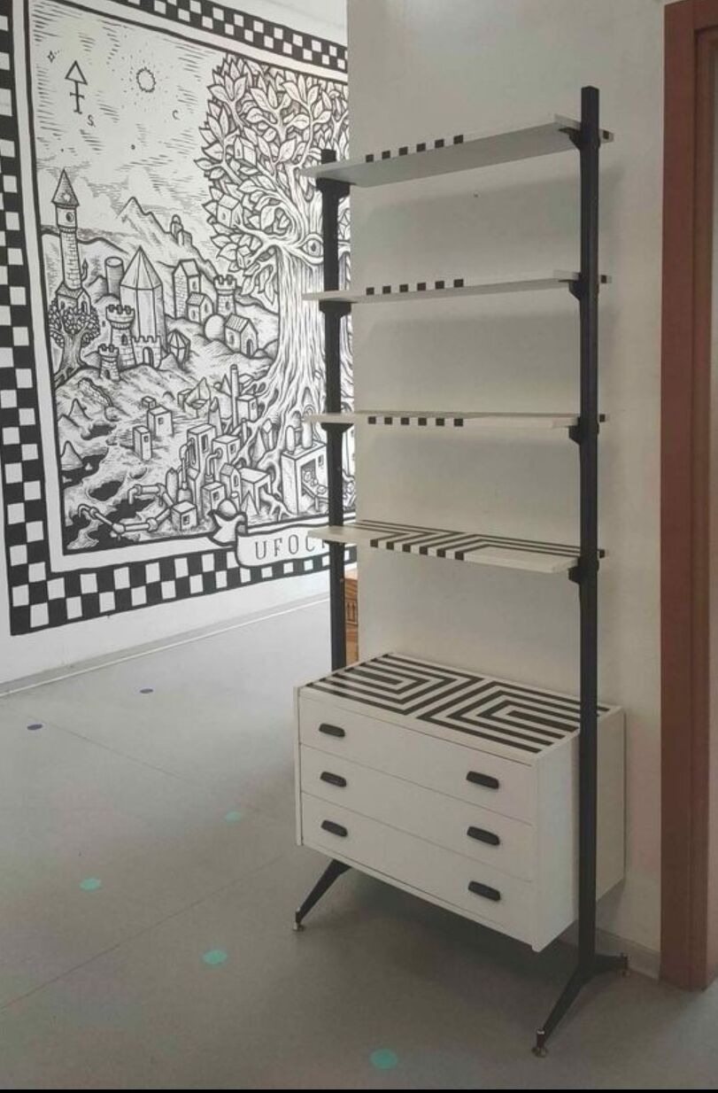 Vintage modular bookcase